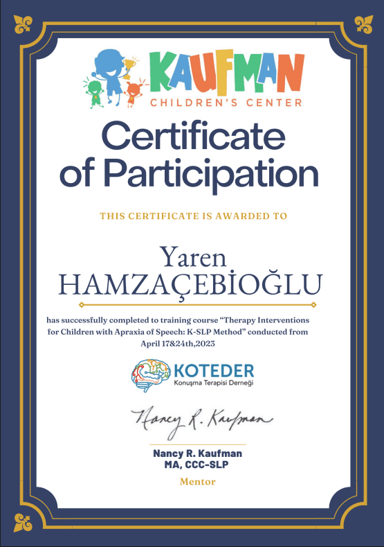 Kekemelik Terapisi Eğitimi Sertifikası